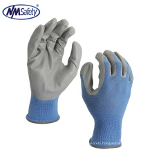 NMsafety 4121 13g Seamless knitting grey nylon nitrile coated working gloves price